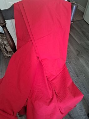 RL Ralph LAUREN 100% cotton Red top flat Queen sheet shabby chic cottage core